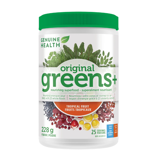 Genuin Health   greens+ original tropical fruit 25 servings
