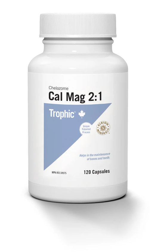 Trophic Cal Mag 2:1 Chelazome  120 Capsules