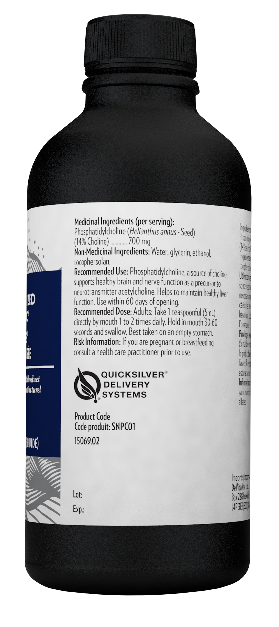 Quicksilver - Pure PC - Phosphatidylcholine - 120ml