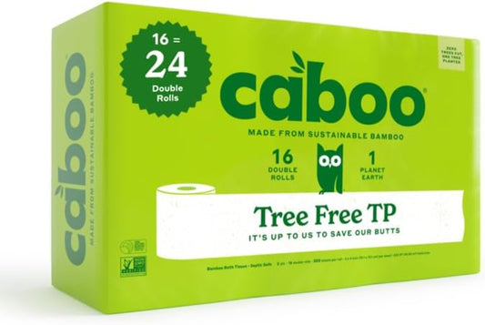Caboo   Tree Free Household Paper Products   Bath Tissue 24CT