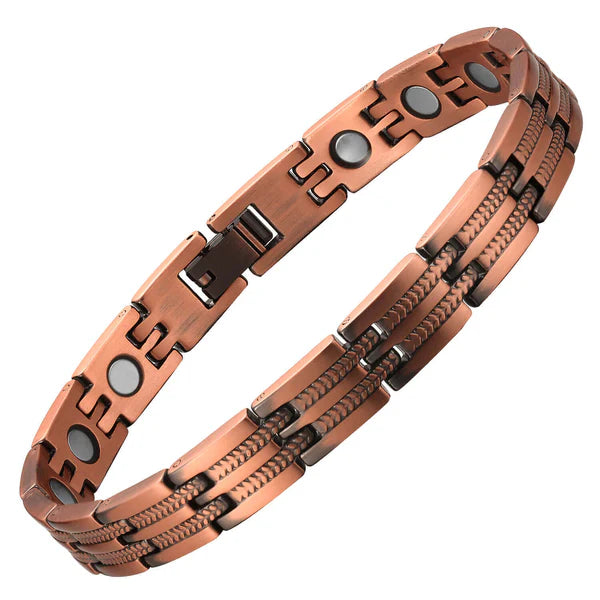 NEWCO Magnetic Pulsed Energy Therapeutic Copper Bracelet
- Women - Adjustable 17 Magnets