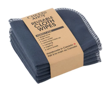Cheeks Ahoy Cloth Wipes/Charcoal/10pk