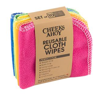 Cheeks Ahoy Cloth Wipes/Rainbow/10pk
