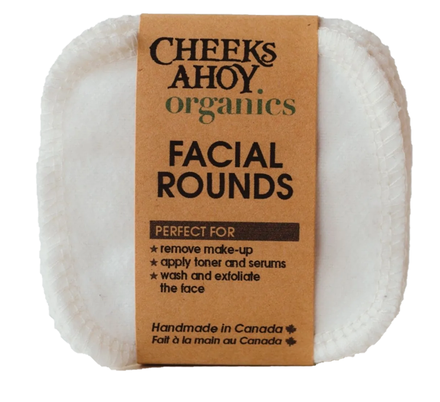 Cheeks Ahoy Organic Facial Rounds/12pk