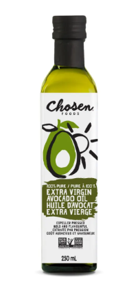CHOSEN FOODS OILS    Avocado Oil, Virgin (NGM)    250ml