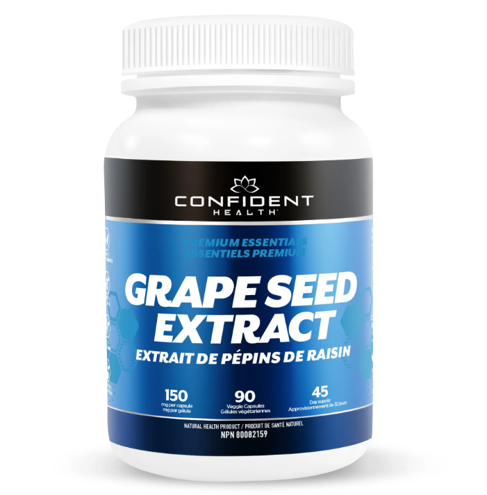 CONFIDENT health - Grape Seed Extract 150mg - 90caps
