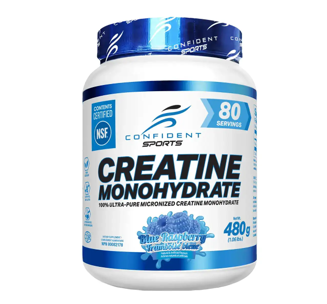 CONFIDENT SPORTS - Creatine - 480g - Blue Raspberry