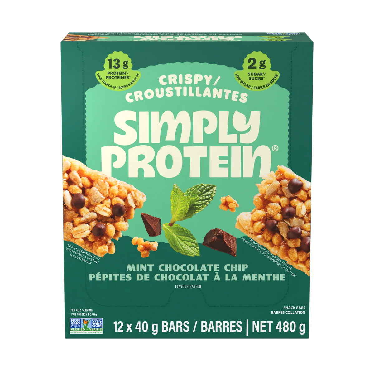 SimplyProtein - Mint Chocolate Chip - 12 x 40g