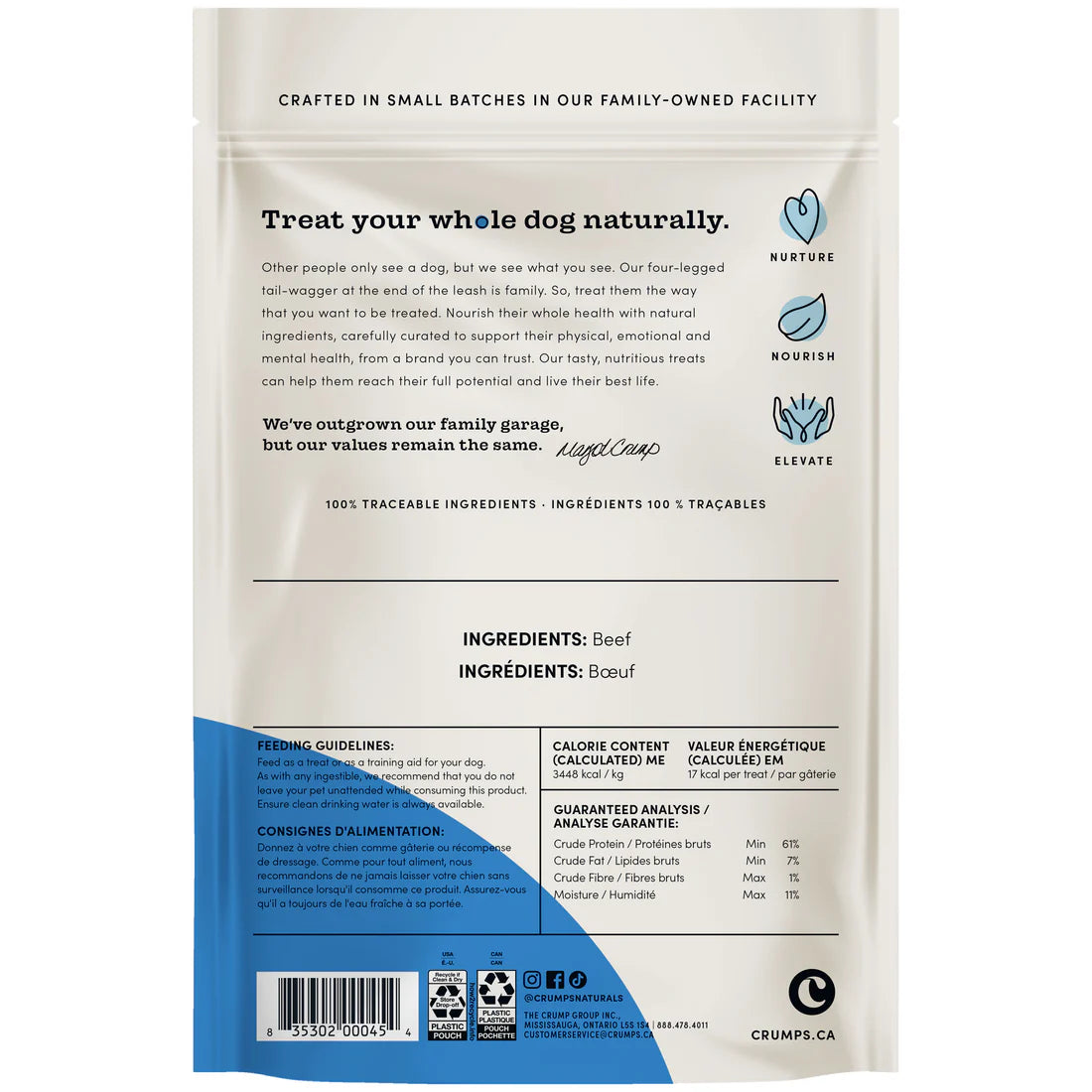 CRUMPS NATURALS - Beef Tendersticks 138g