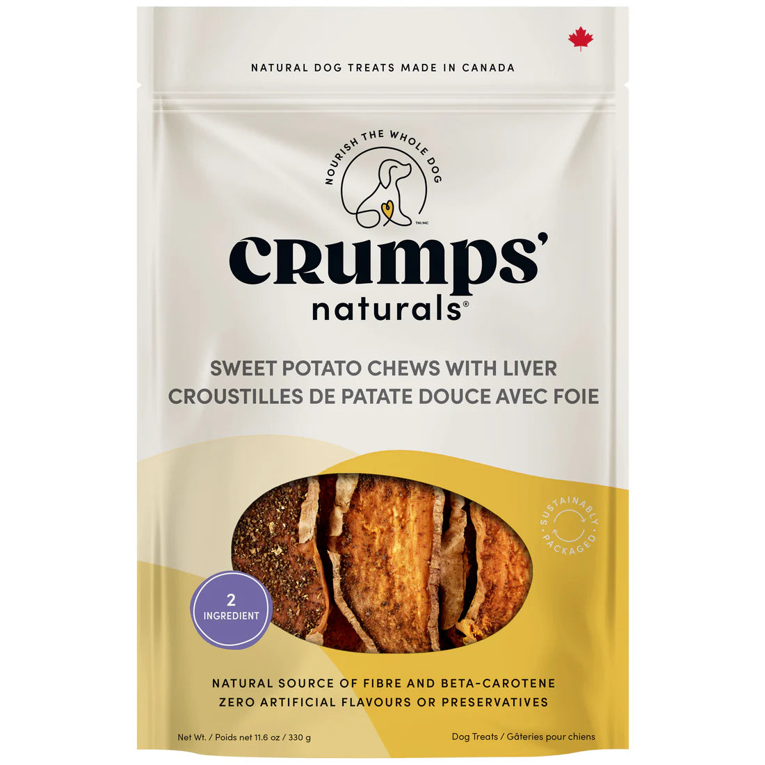 CRUMPS NATURALS - Sweet Potato w/Liver Chews 612g