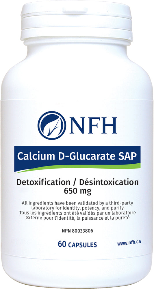 Calcium D‑Glucarate SAP (650 mg calcium d-glucarate/capsule) 60 capsules