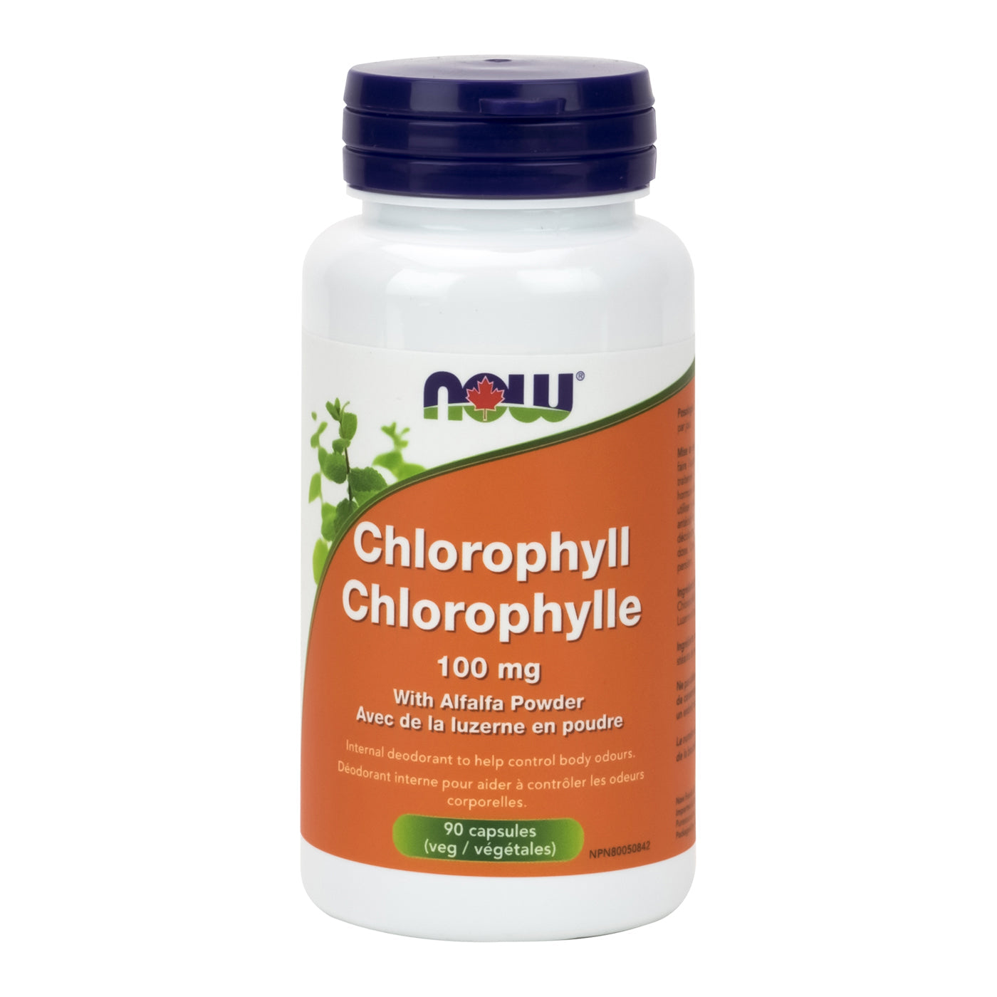NOW Chlorophyll 100mg with alfalfa 90vcap