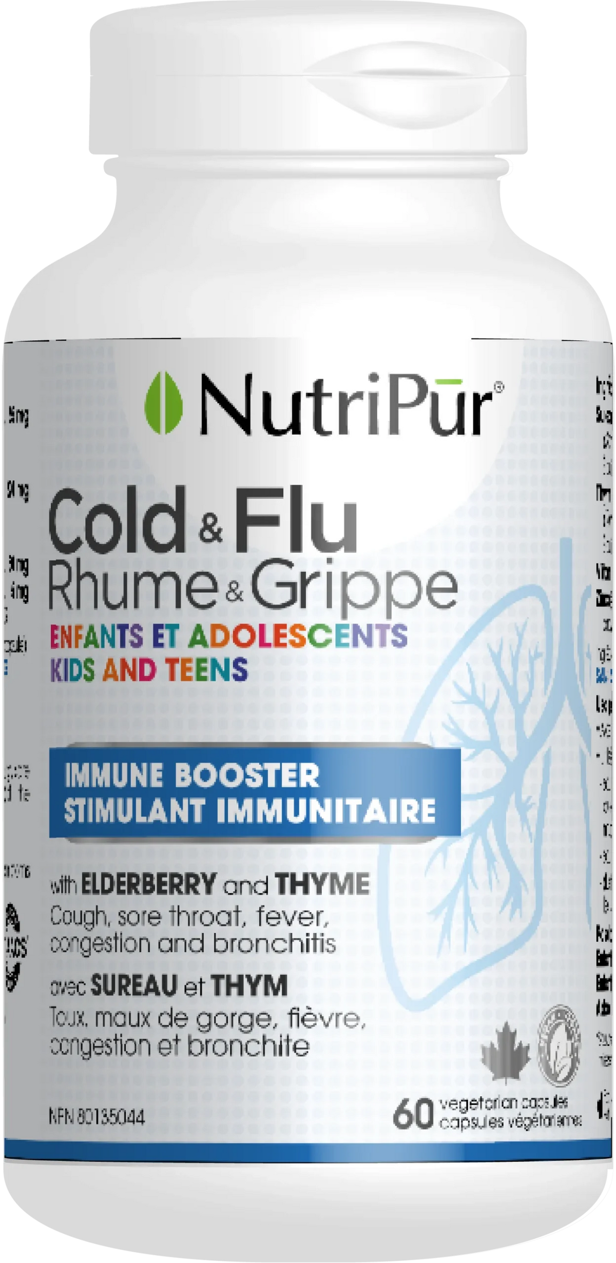 Nutripur - Cold & Flu Kids & Teens - 60vcap