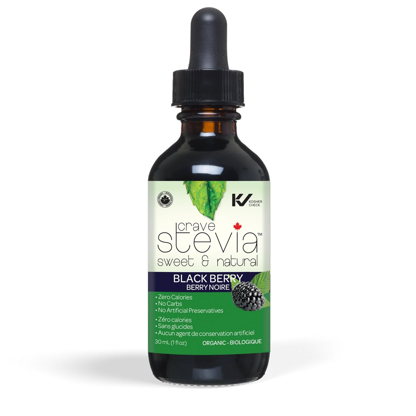 CraveSteviaLiquids-30ml Black Berry ORGANIC 30ml