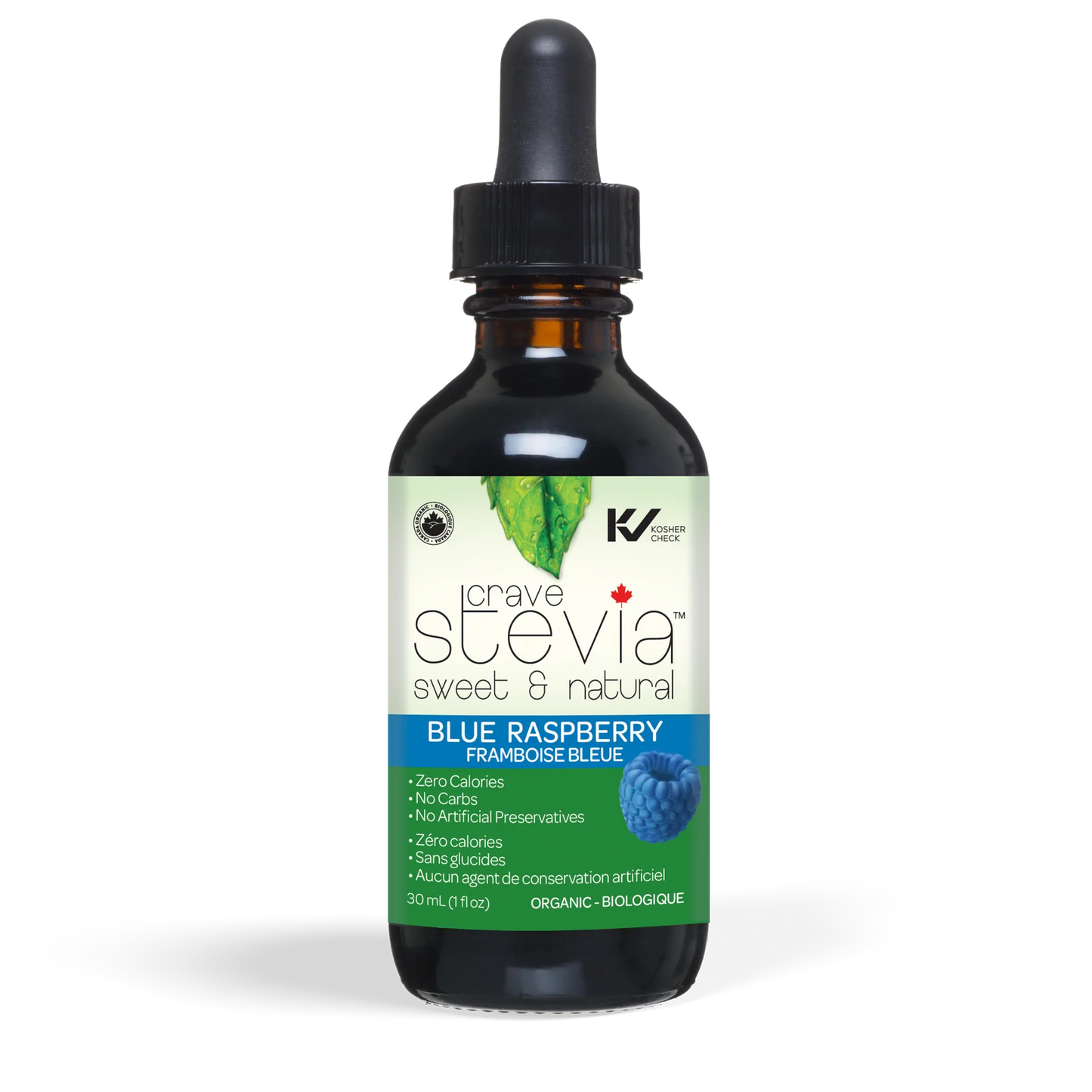 CraveSteviaLiquids-30ml Blue Raspberry ORGANIC 30ml