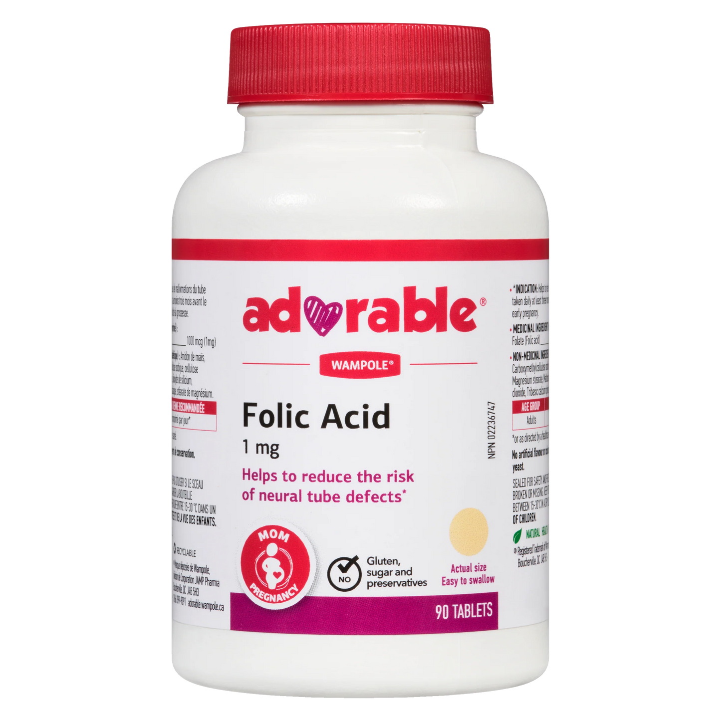 ADORABLE FOLIC ACID 1MG TB 90 TABLET