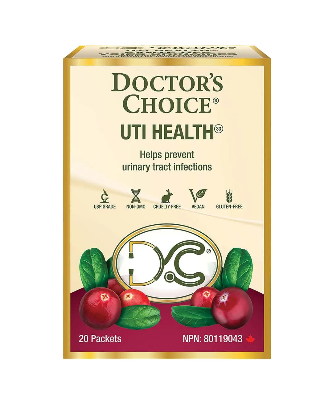 DR. CHOICE   UTI Health, 20 packets