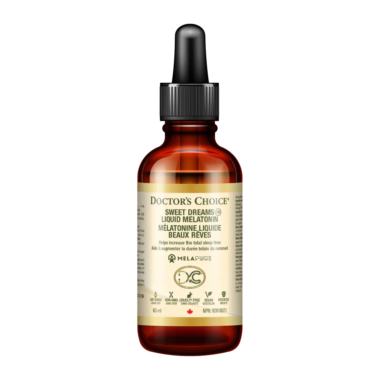 DR. CHOICE  Sweet Dreams Liquid Melapure® Melatonin 60ml