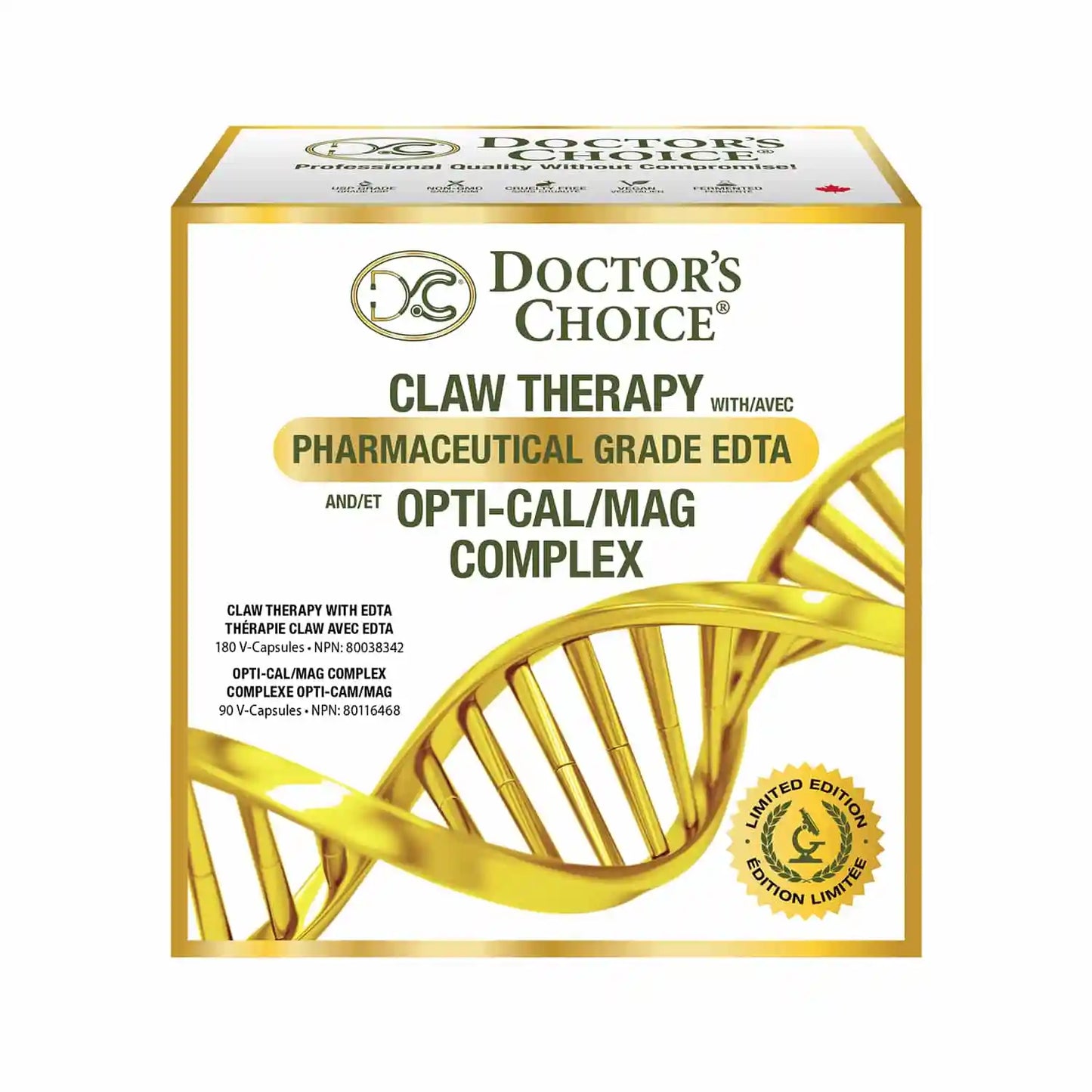 DR. CHOICE   CLAW THERAPY with EDTA 180 vcaps