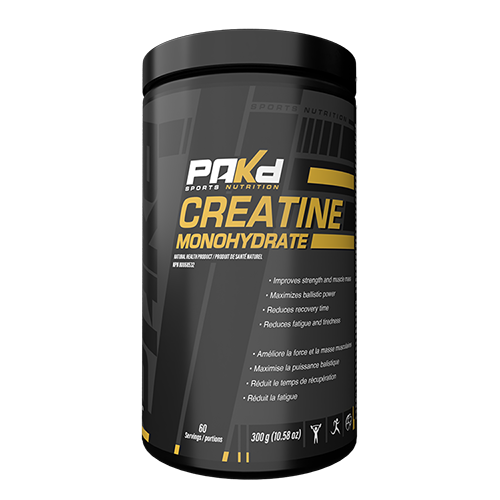 PAKd NUTRITION CREATINE MONOHYDRATE 300g UNFLAVORED