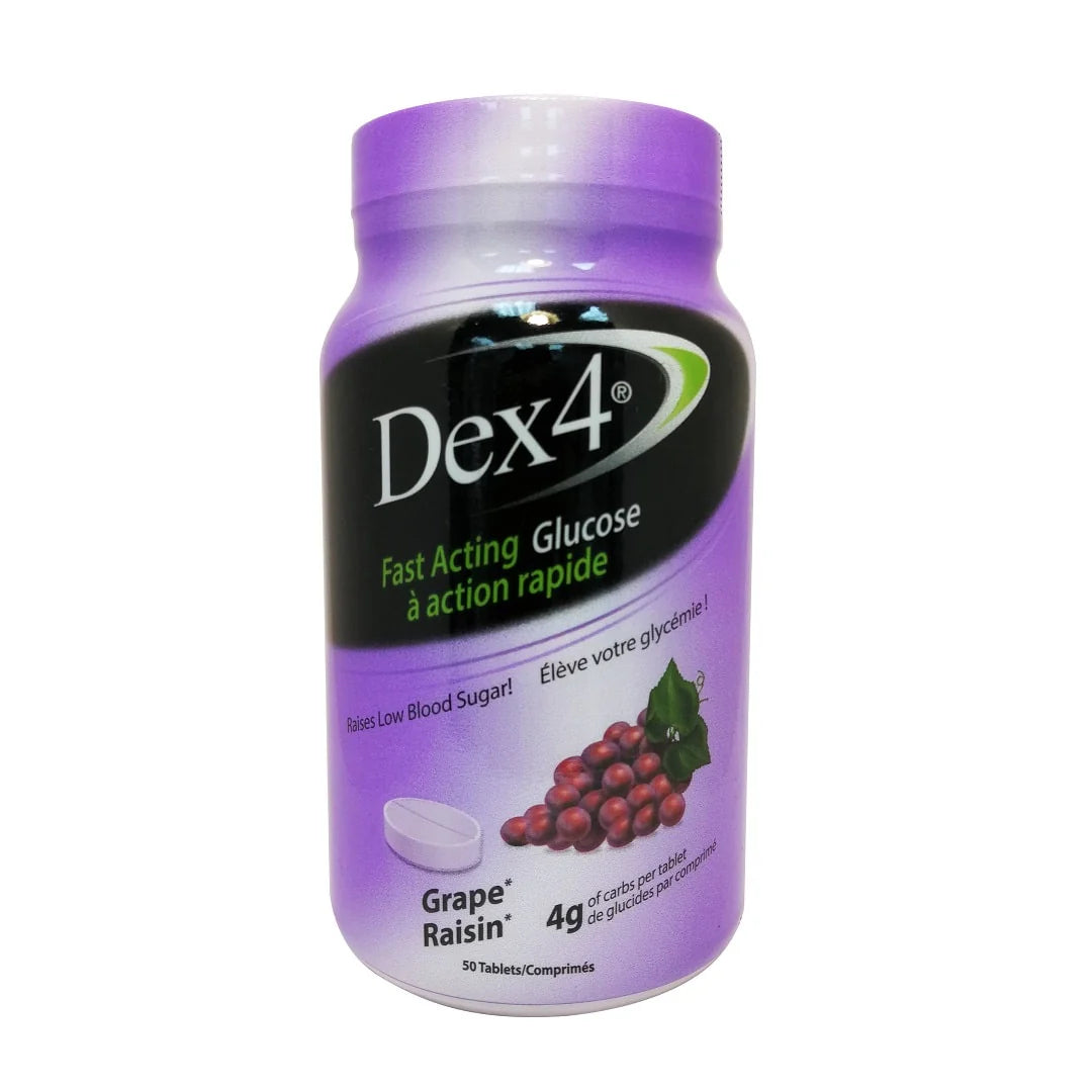DEX-4 GLUCOSE TB GRAPE 50 TABLET