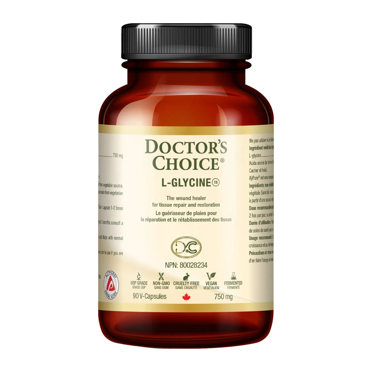 DR. CHOICE   L-Glycine 750mg - 90vcaps