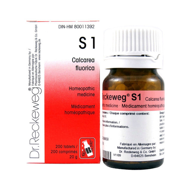 Dr. Reckeweg - S1 - Calcarea fluor  3X - 200 tablets/comprimés - 20 g