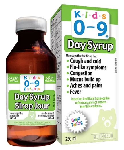Homeocan    KIDS 0-9     Cough & Cold Day Syrup    250 ml