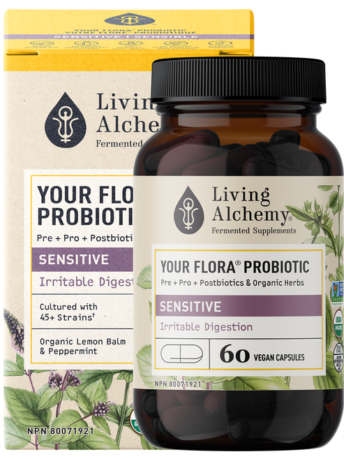 Living Alchemy Your Flora Probiotics SENSITIVE: Digestive Irritation 60caps