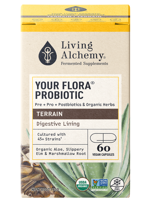 Living Alchemy Your Flora Probiotics TERRAIN: Digestive Lining 60caps