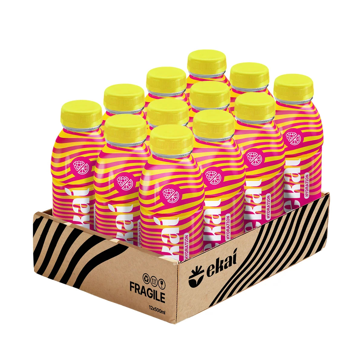 EKAI Drinks - Raspberry lemonade - Case of 12 bottles