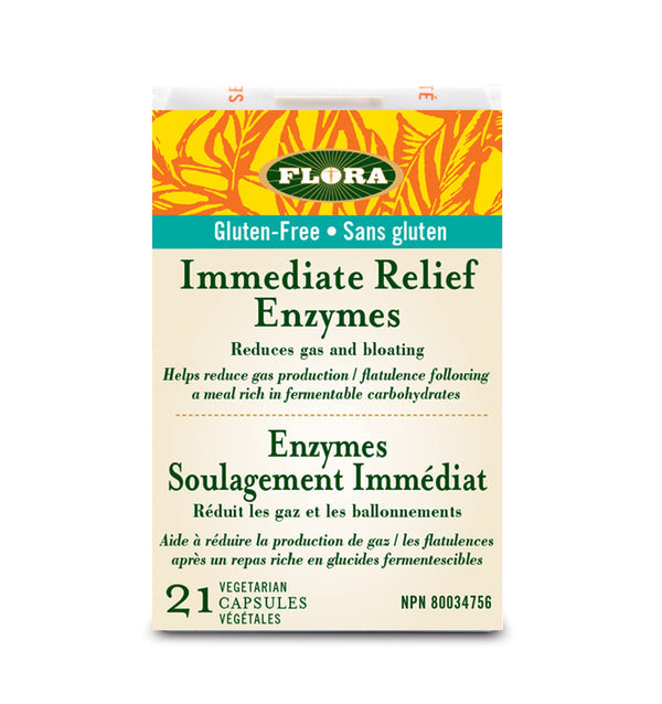 Flora Immediate Relief Digestive Enzymes21 caps