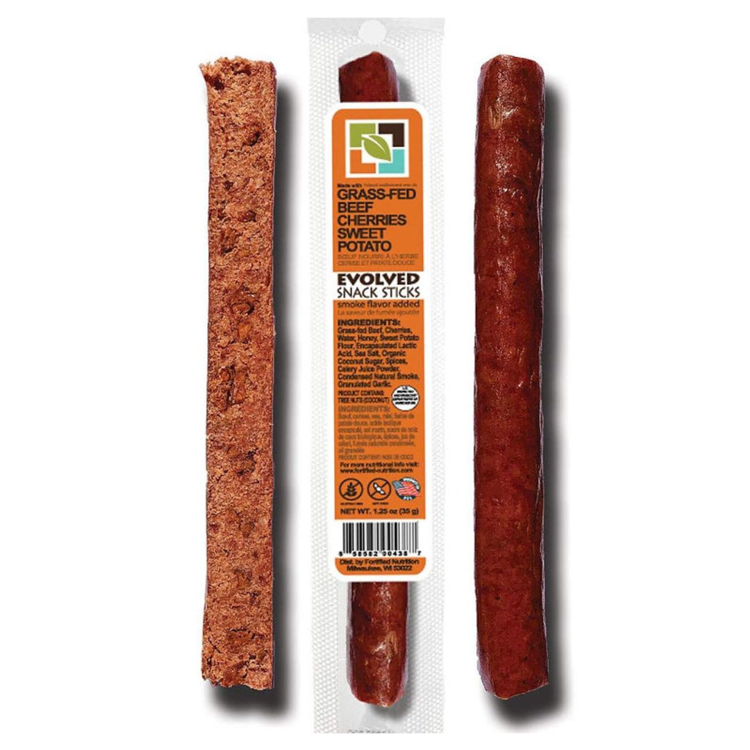 Evolved Snack Sticks - Beef - Cherries & Sweet Potato 18 x 33g
