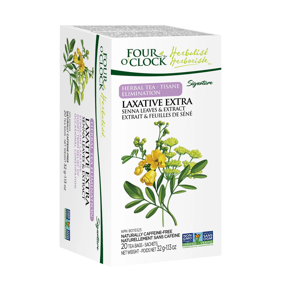 Four O'Clock - Laxative Extra Herbal Tea - 6 x 20bg