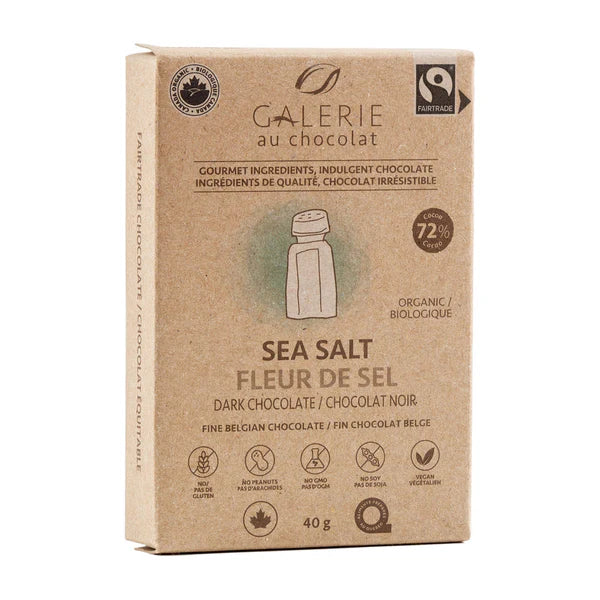 GALERIE AU CHOCOLATE - Sea Salt Mini Dark Chocolate 40g