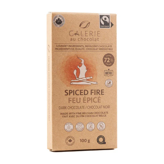 GALERIE AU CHOCOLATE -    Spiced Fire Dark Chocolate   100g