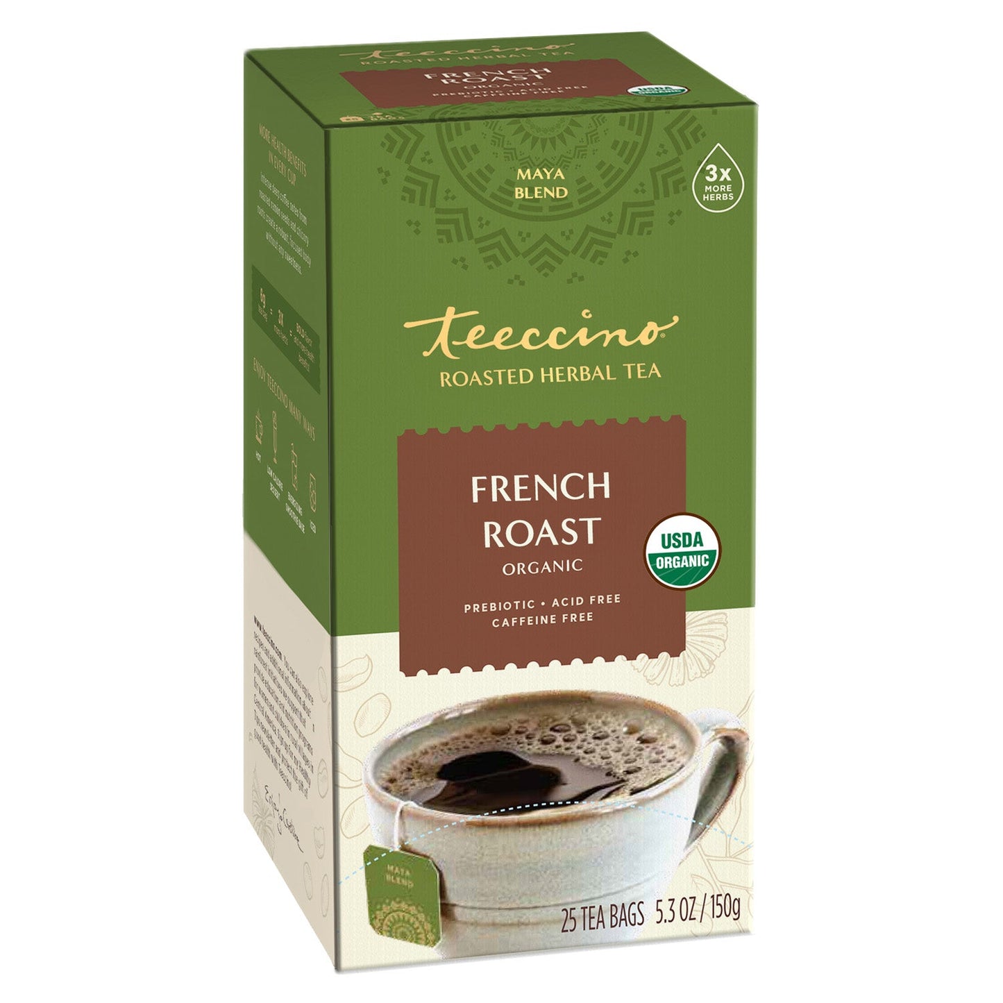 TEECCINO Org French Roast Herbal Tea 10bg