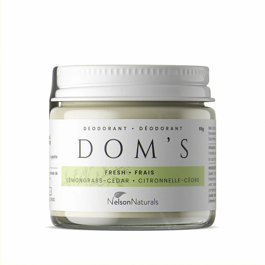 DOMS NATURALS   Fresh - Lemongrass/Cedar Deodorant  65g