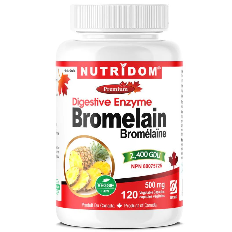NUTRIDOM® Bromelain 2,400GDU 120 Vcaps