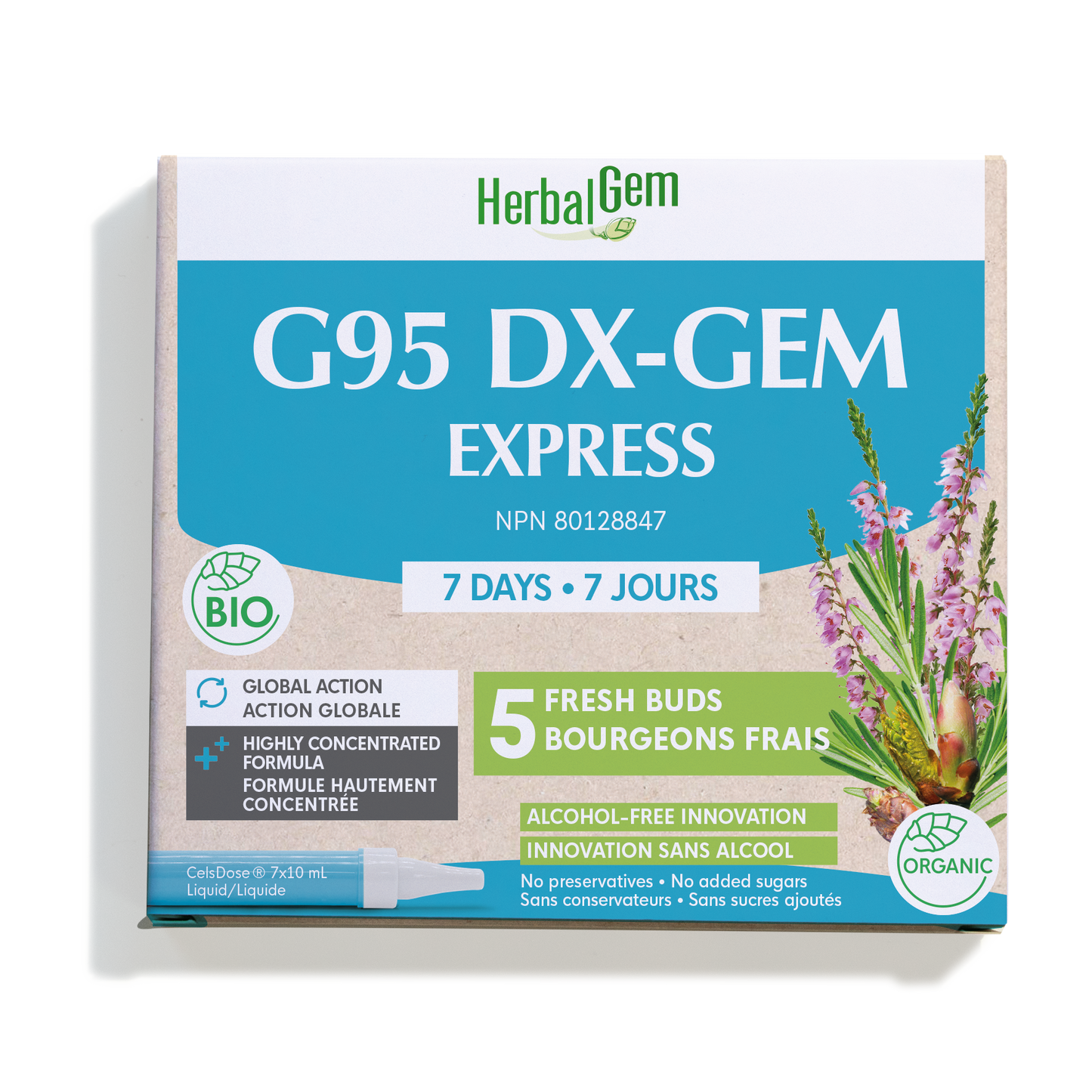 HerbalGem - G95 DX-GEM Express 7 days - 7 x 10 ml