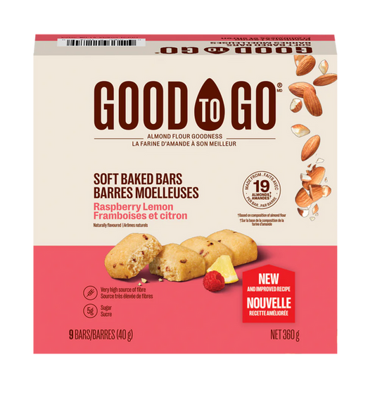 Good To Go   Soft Baked Bars   Raspberry Lemon Soft Baked Bars40G