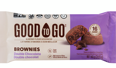 Good To Go   Bites   Brownies Double Chocolate2X20G
