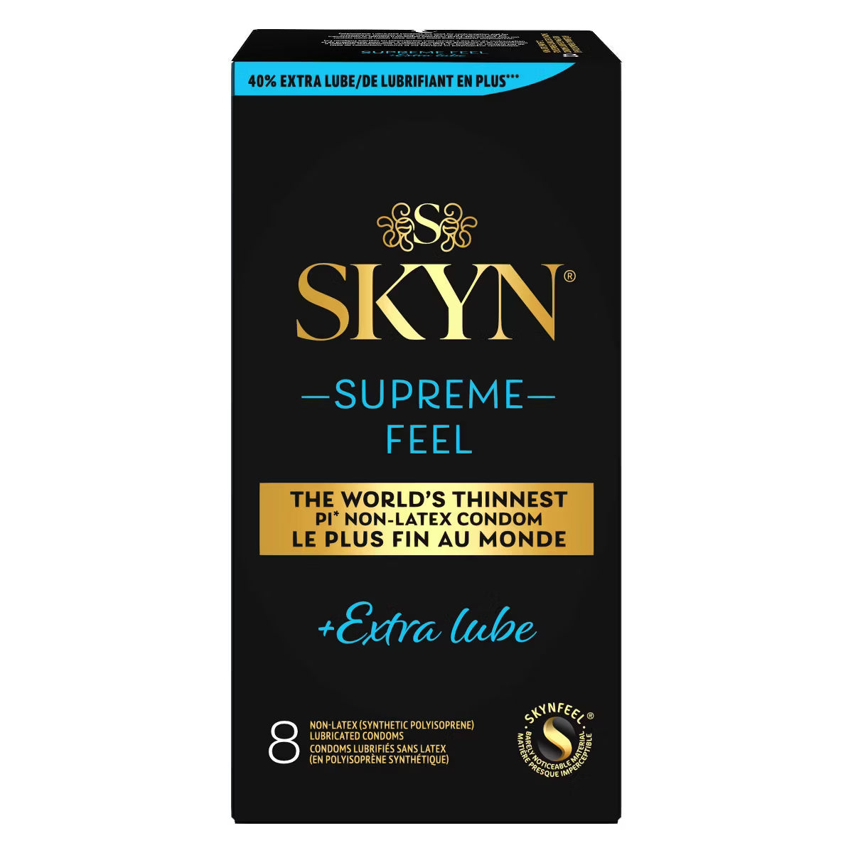 SYYN SUPREME CONDOM EXTRA LUBE NON LATEX 8