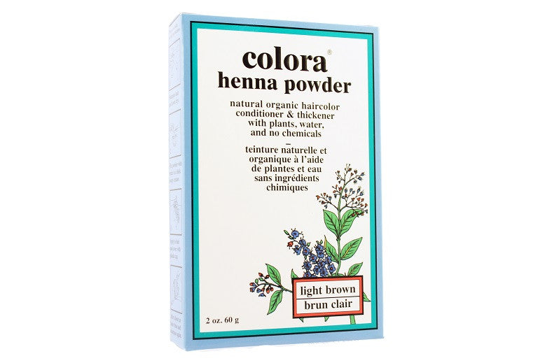 COLORA COLORA HENNA POWDER, LIGHT BROWN, 60g