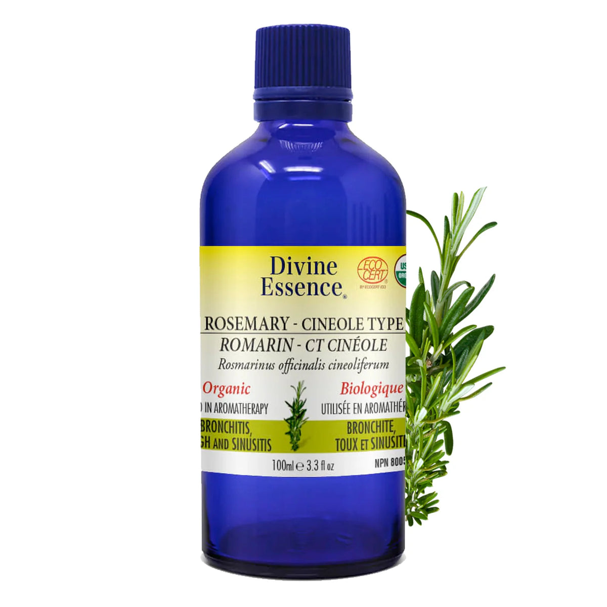 Divine Essence - Rosemary - Cineole Type (Organic) - 100ml