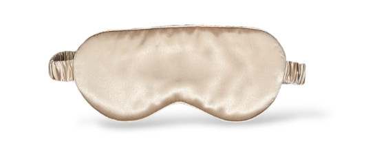HoneyLux Organic Silk Sleep Mask - CHAMPAGNE