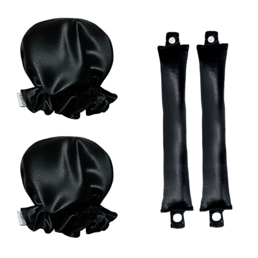 HoneyLux Organic Silk Heatless Curlers - BLACK