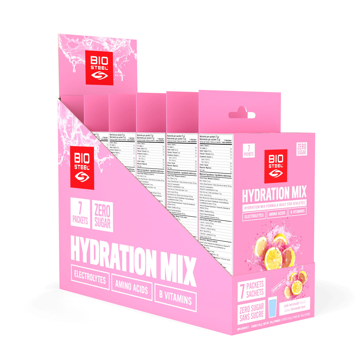 BioSteel - Hydration Mix Pink Lemonade 7pk 49g (Case of 6)