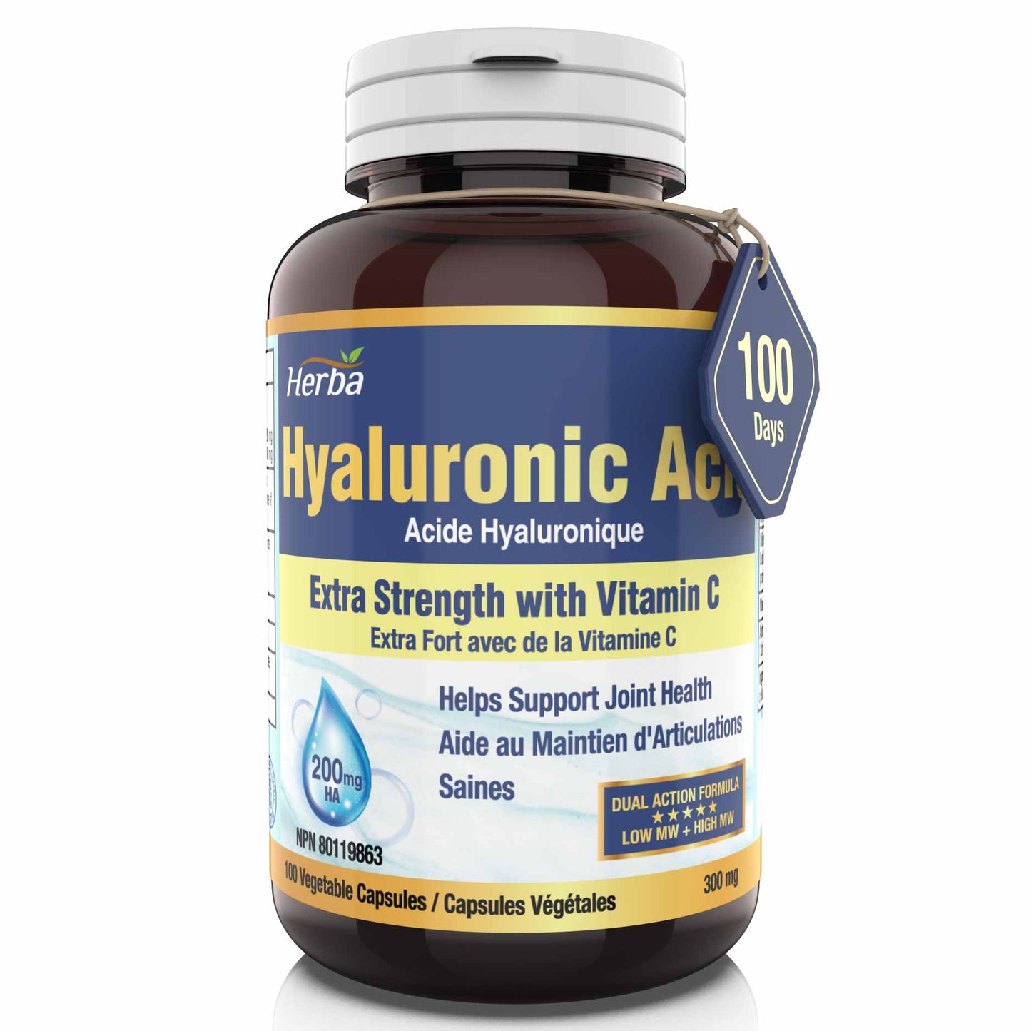 Herba Hyaluronic Acid 300mg - 100 Capsules