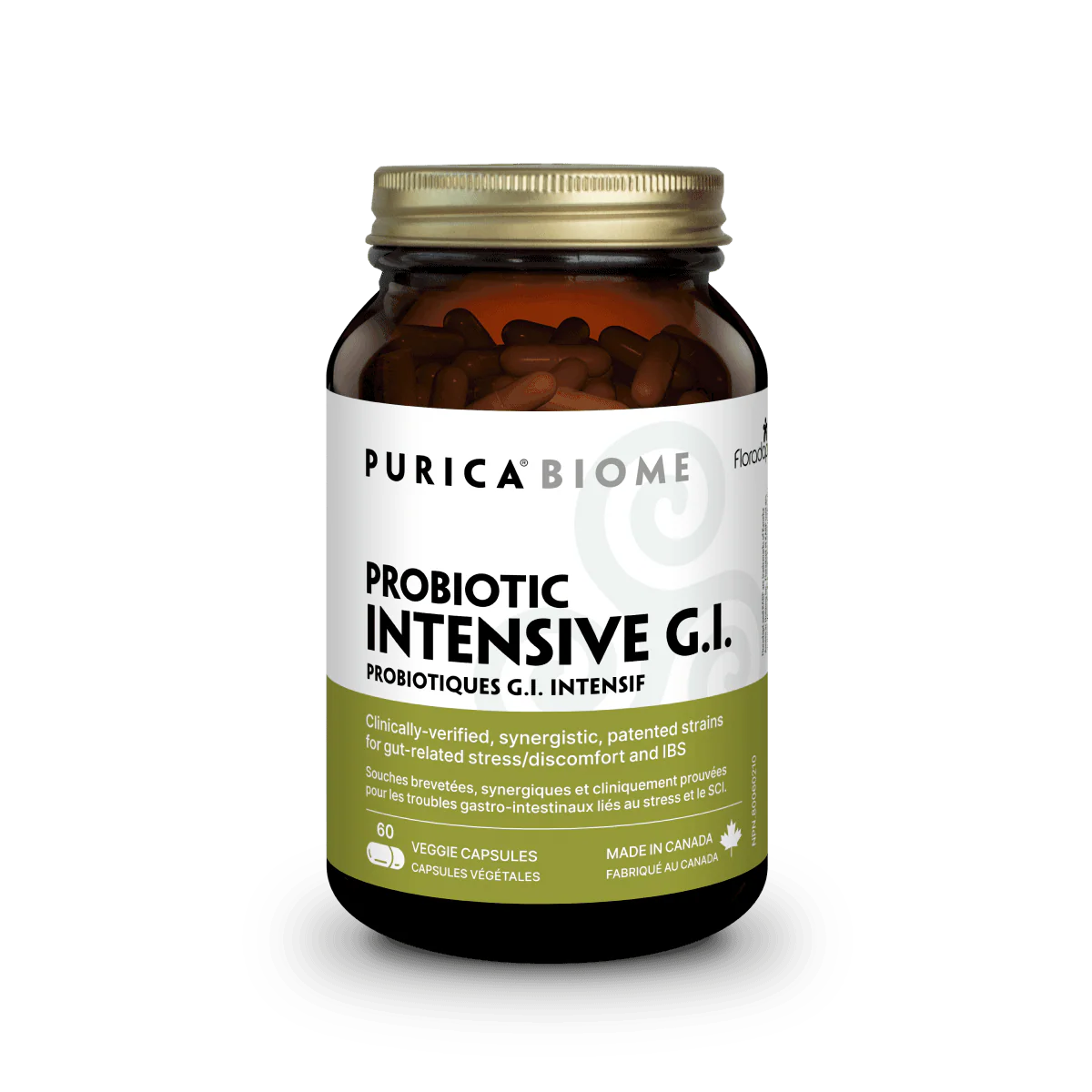 Purica - Floradapt Intensive GI - 60 count Glass Bottle